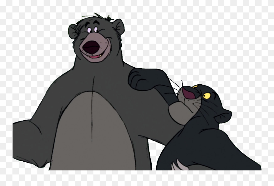 Bear Baloo Bagheera The Jungle Book Clip Art - Png Download