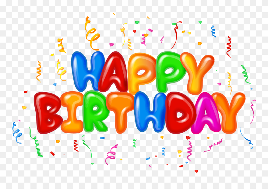 Happy Birthday Text Design Png - Happy Birthday Birthday Text Png Clipart