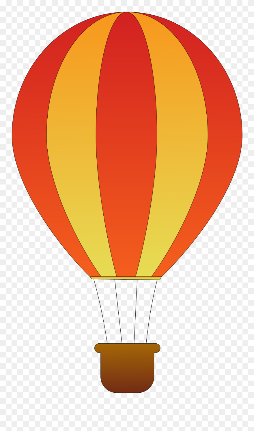 Clipart Hot Air Balloon Vector - Png Download