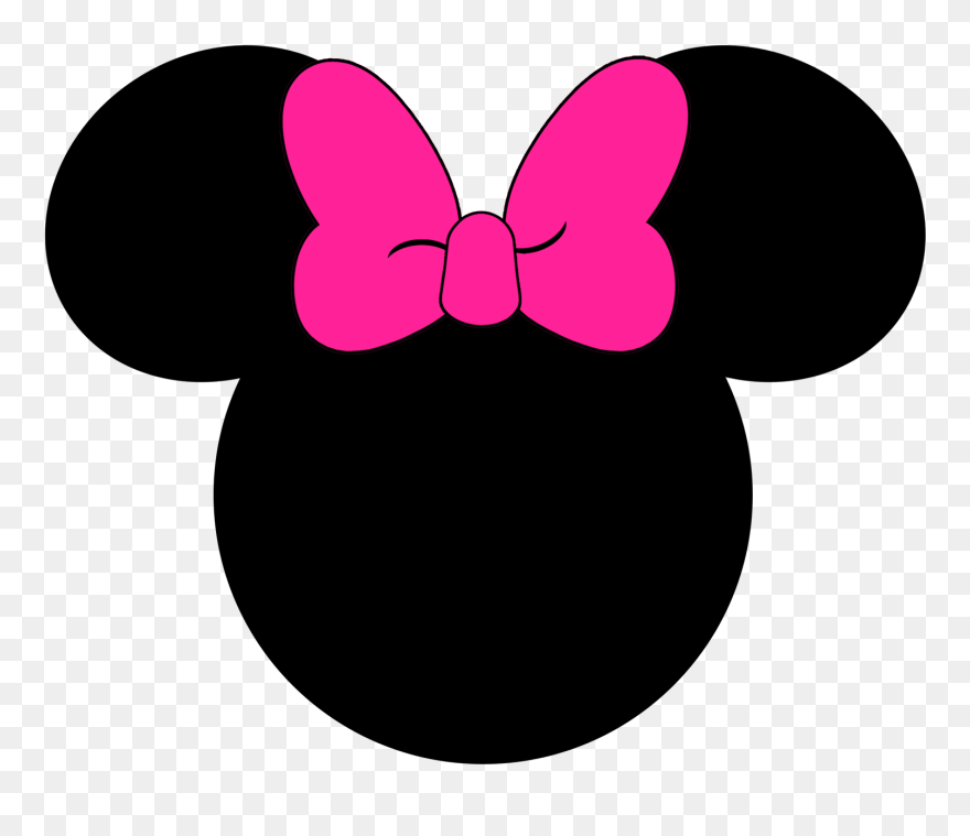 Download Silhouette Minnie Mouse At Getdrawings - Printable Minnie Mouse Head Silhouette Clipart