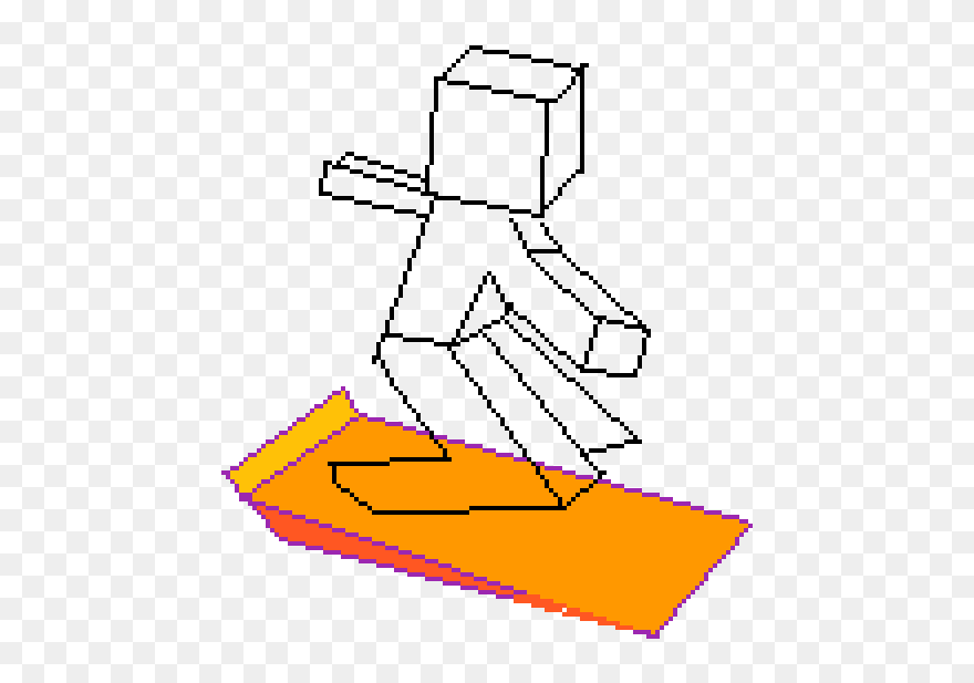 Pixilart Abby On Hoverboard Clipart