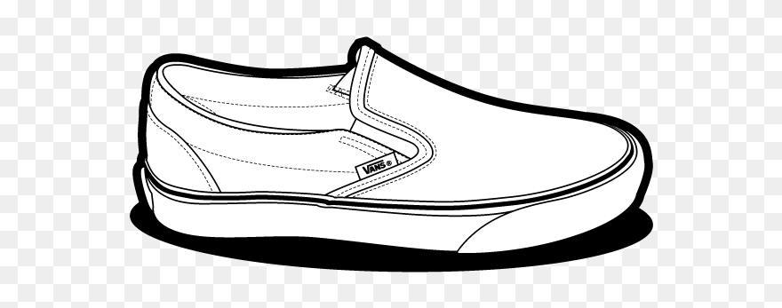 Collection Of Free Vans Drawing Colorful Download On - Vans Slip Ons Drawing Clipart