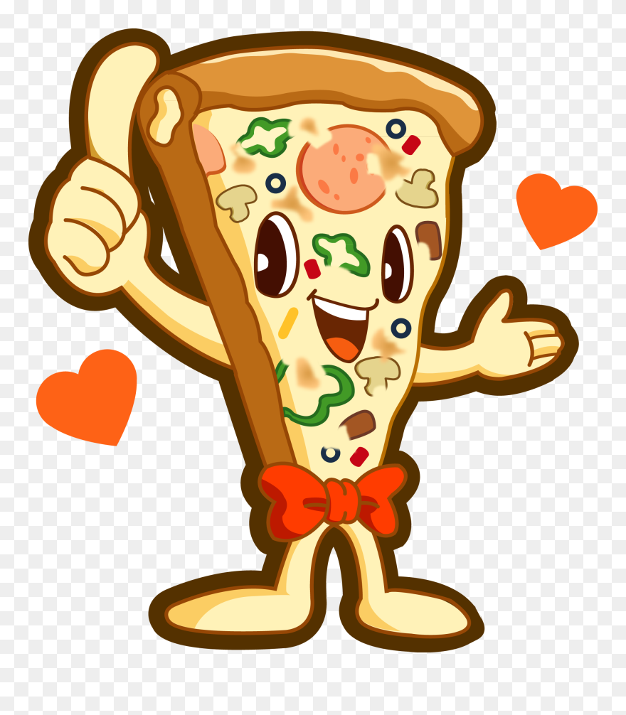 Transparent Pizza Clip Art Png - Anthropomorphic Pizza