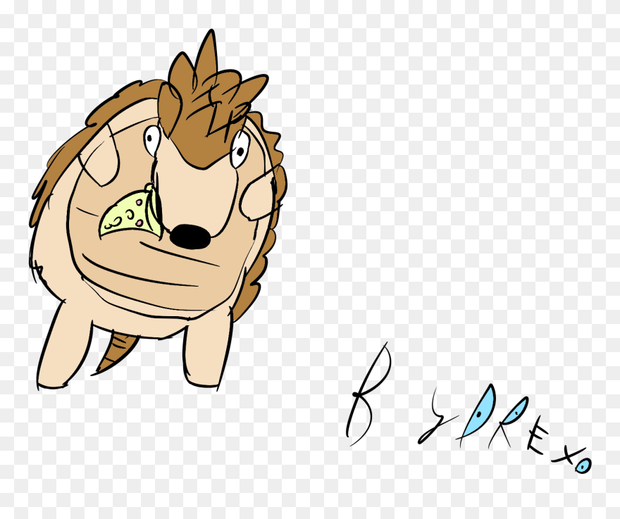 Transparent Slice Of Pizza Clipart - Pangolin Eating Cartoon - Png Download