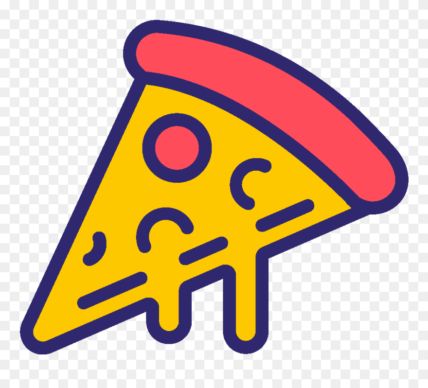 Pizza - Traffic Sign Clipart