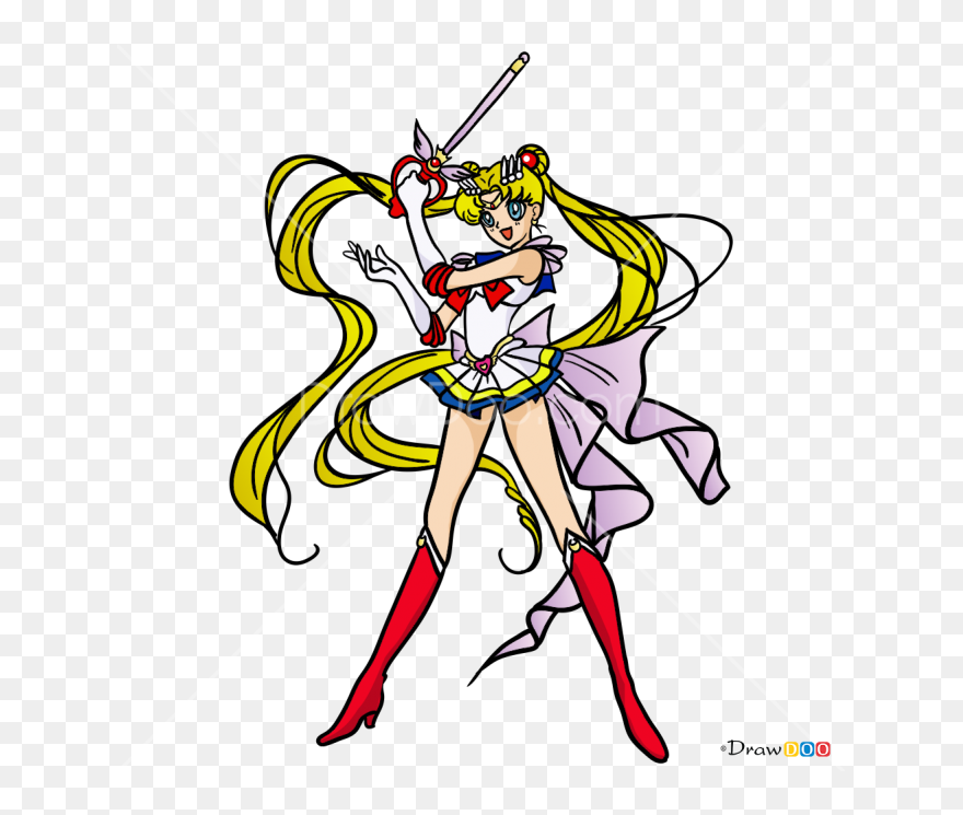 How To Draw Sailor Moon, Anime Girls - Illustration Clipart