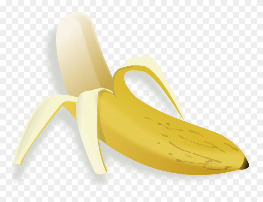 Food,banana Family,fruit - Banana Descascada Png Clipart