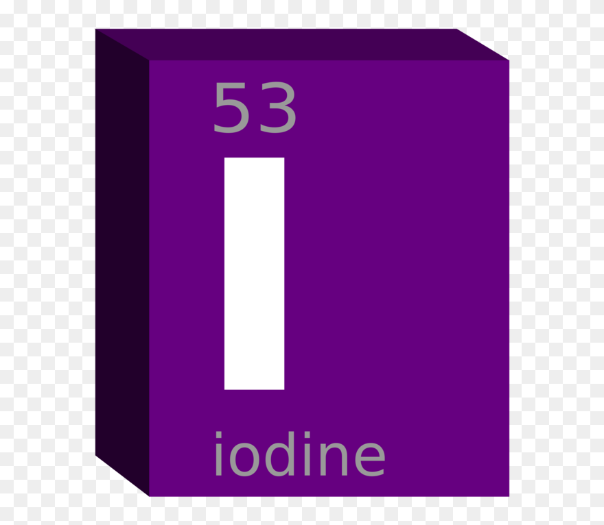 Square,area,purple - Transparent Iodine Periodic Table Clipart