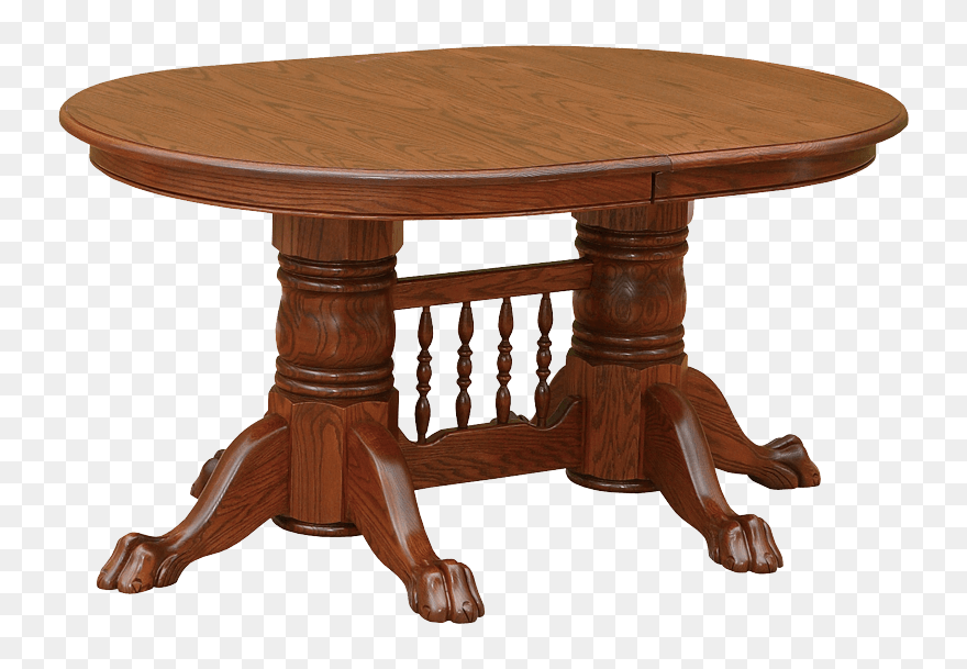 Round Chippendale Dining Table Clipart