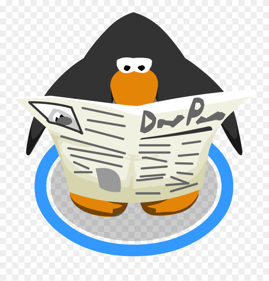 Club Penguin Rewritten Wiki - Club Penguin Newspaper Clipart