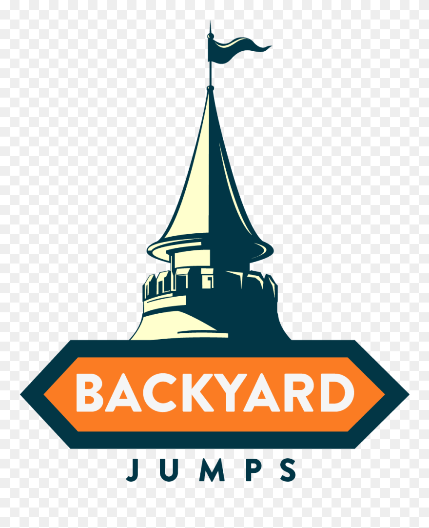 Backyard Jumps Daily Rentals Clipart