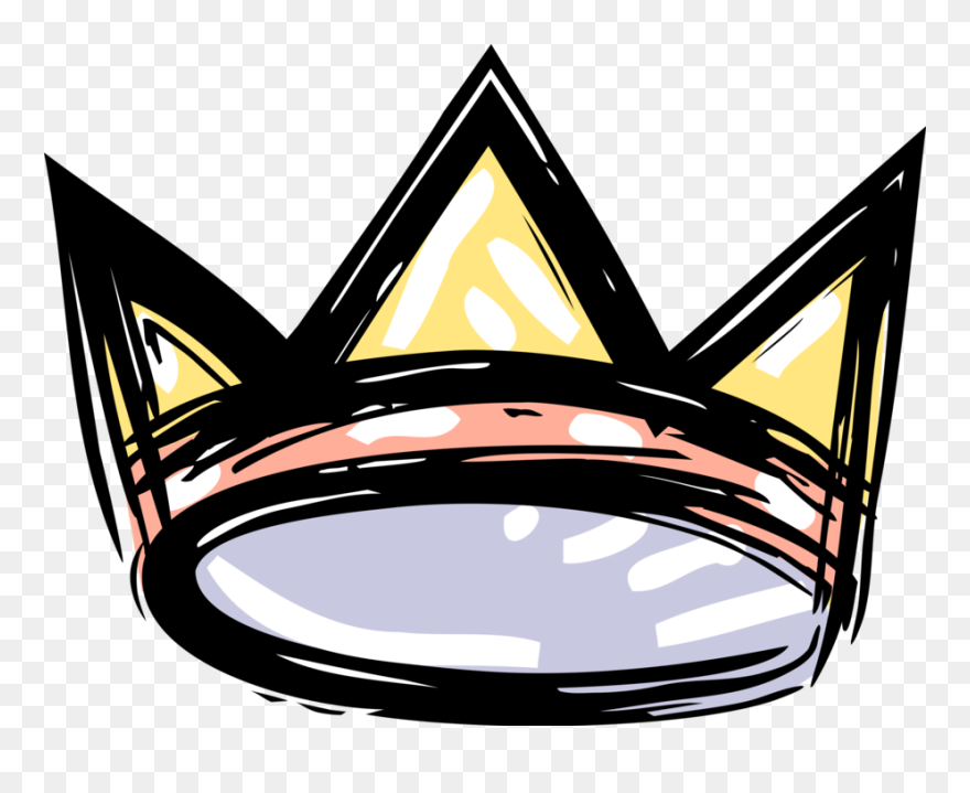 Royal Vector Illustration - Black And White Crown Clipart