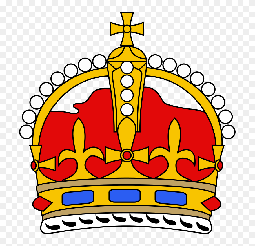 Royal Crown Curved Simple - Royal Crown Simple Clipart