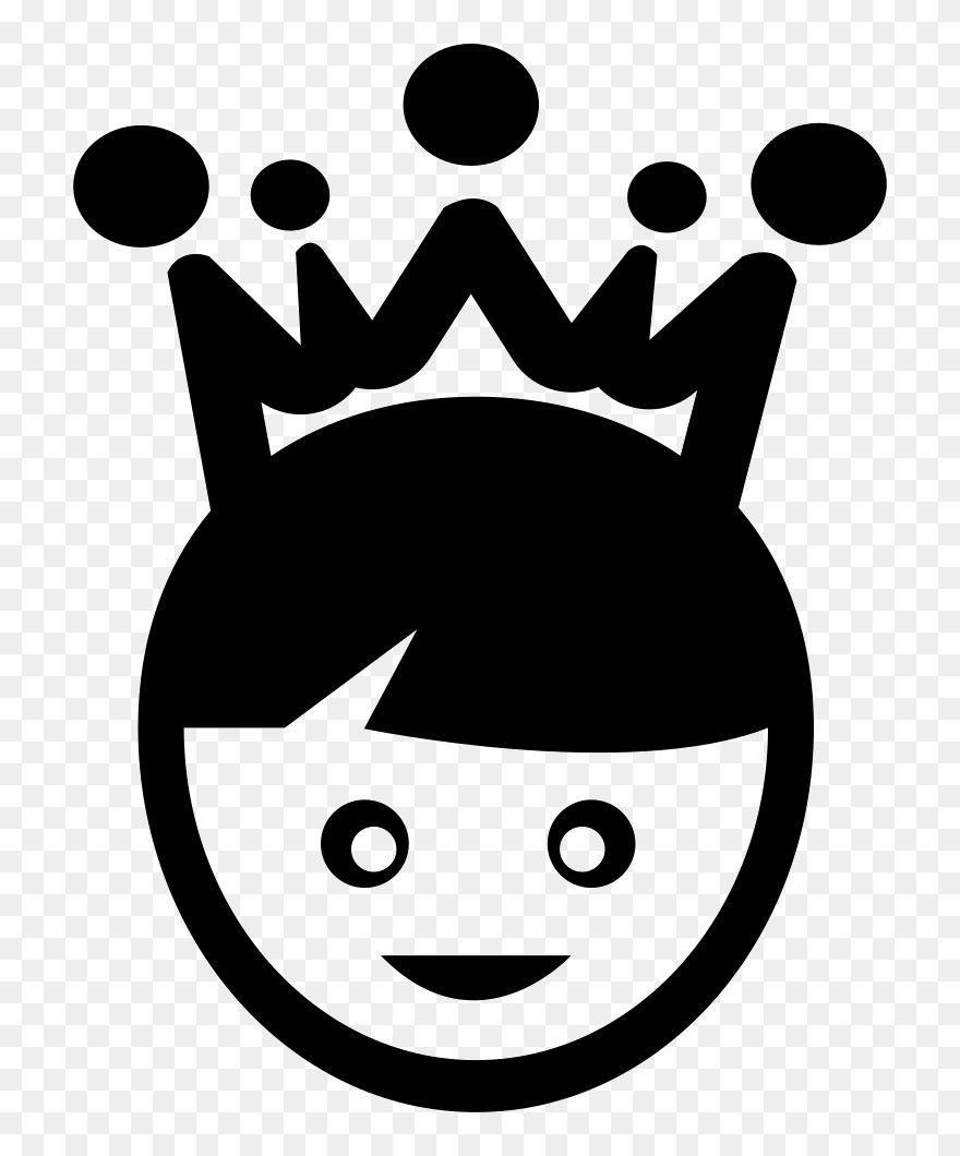 Prince Crown Comments - Carita Feliz Con Corona Clipart