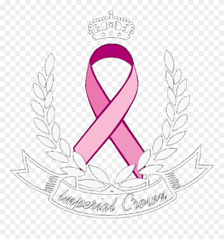 Side Drawing Crown Transparent Png Clipart Free Download - Cancer Ribbon