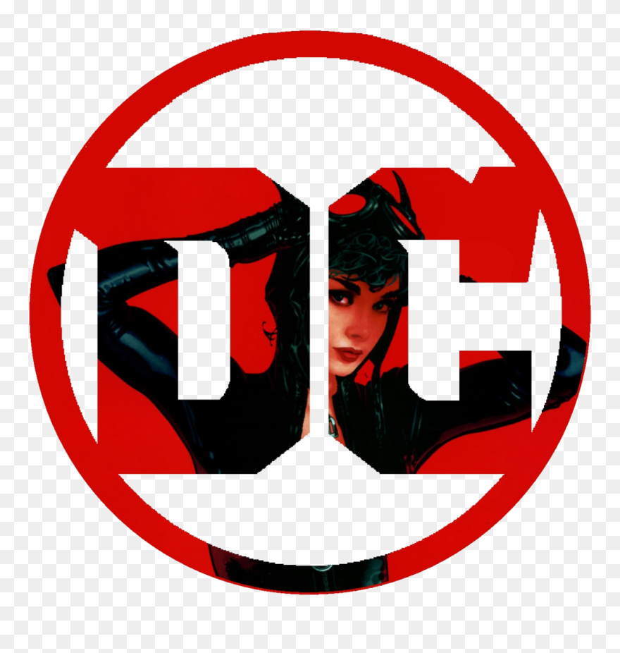 Batman Comic Book Dc Comics Logo Superhero - Dc Logo Catwoman Clipart
