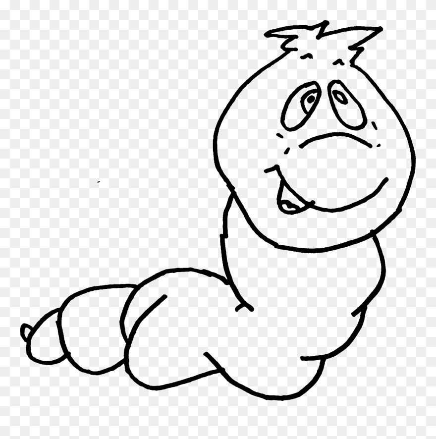 Clipart - Caterpillar Cartoon - Gambar Lucu Cacing - Png Download