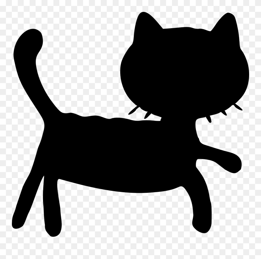 Whiskers Domestic Short-haired Cat Black Cat Dog - Cat Grabs Treat Clipart