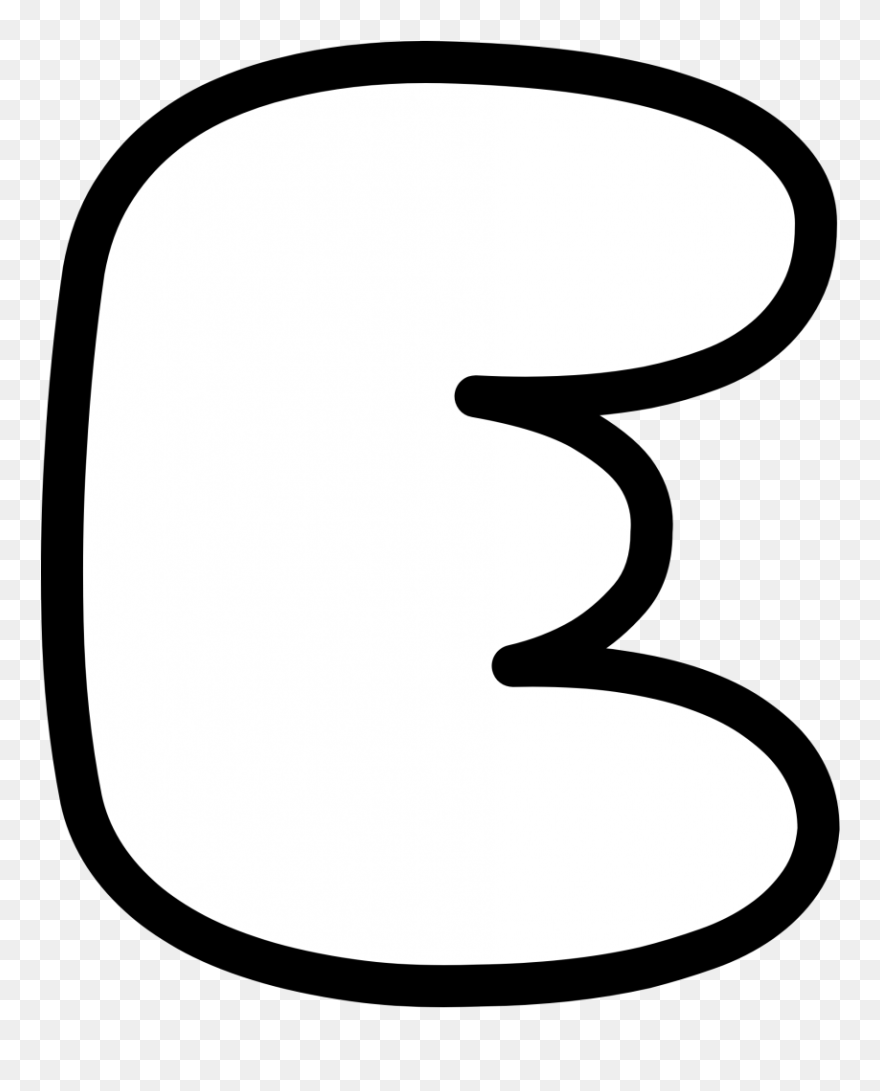 Bubble Letter E Uppercase Clipart