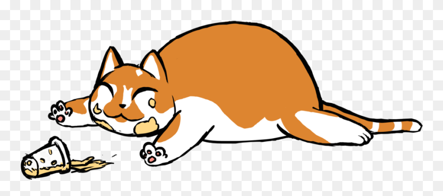 Fat Cat Png - Clip Art Transparent Png