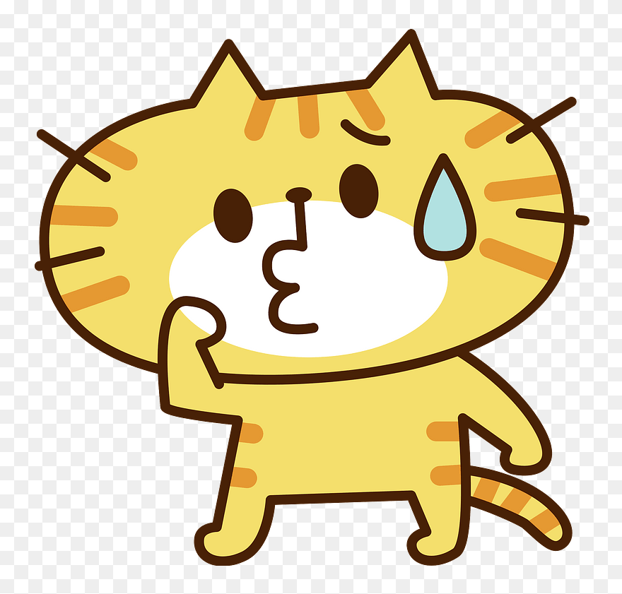 困っ た ネコ イラスト Clipart