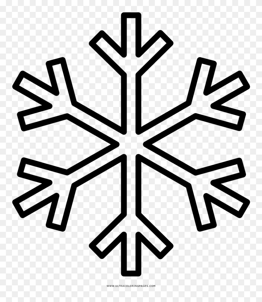 Snowflake Png Download - Vector Christmas Ornament Outline Clipart