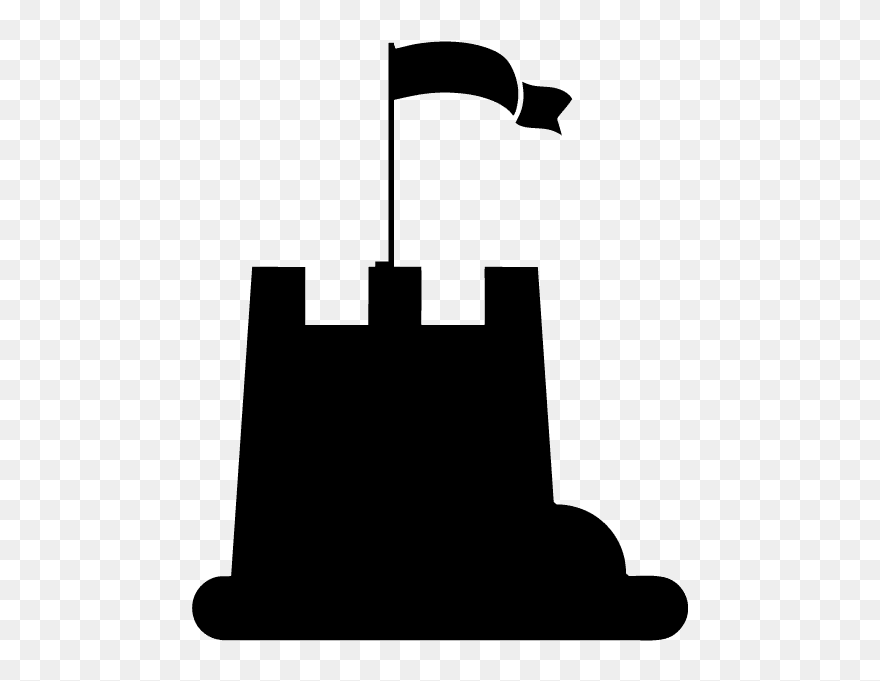 Sandcastle Silhouette Clipart