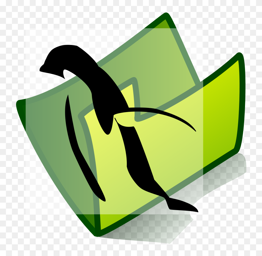 Folder Penguin Clip Art Download - Png Download