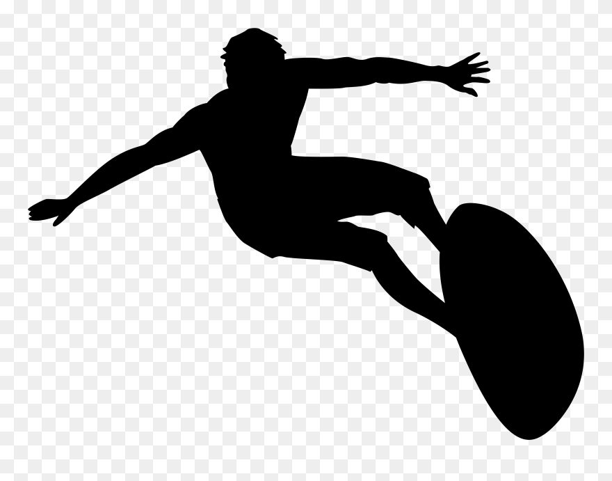 Silhouette Black And White Clip Art - Png Download