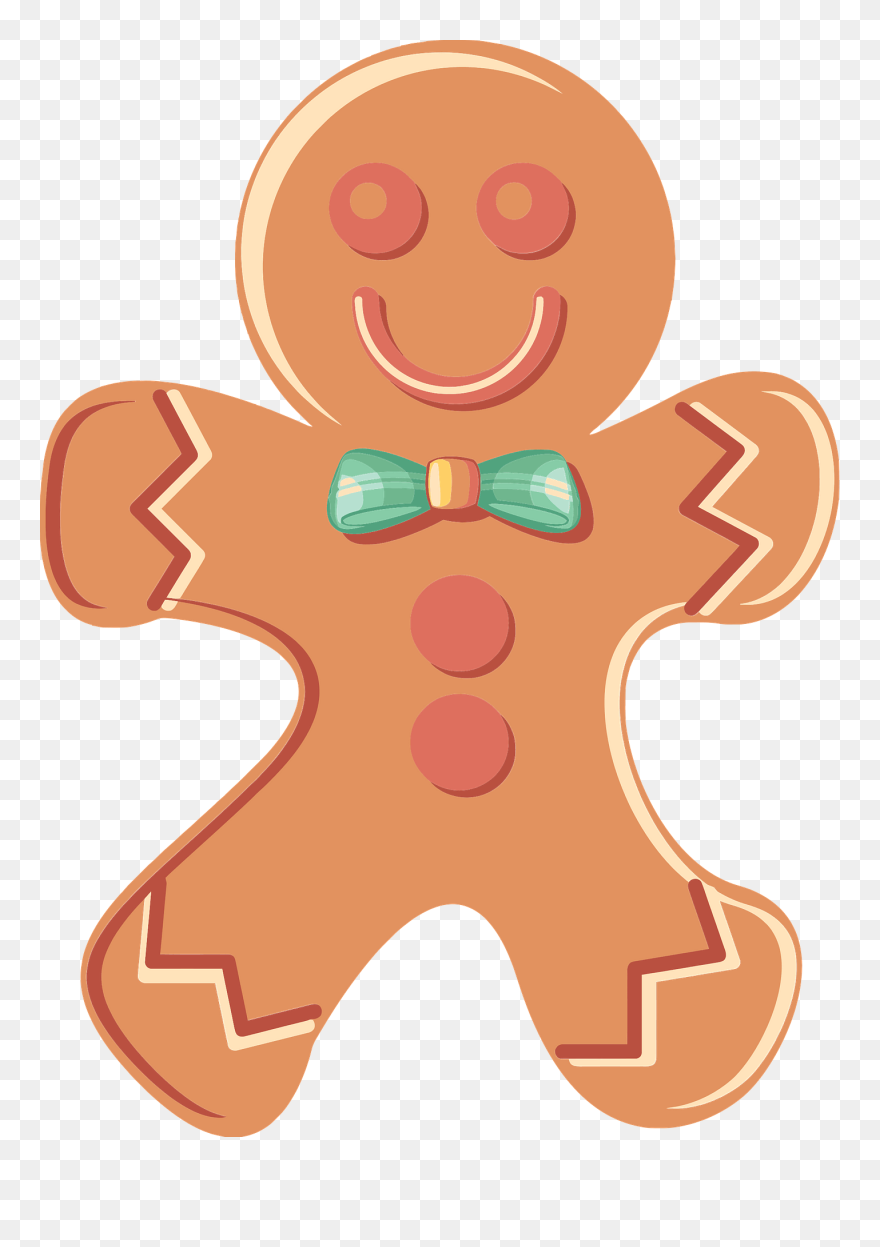 Gingerbread Man Clip Art - Png Download