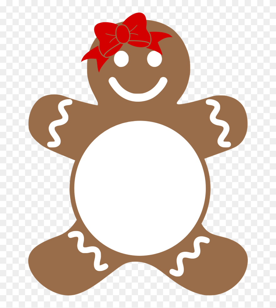 Gingerbread Man Clip Art - Png Download
