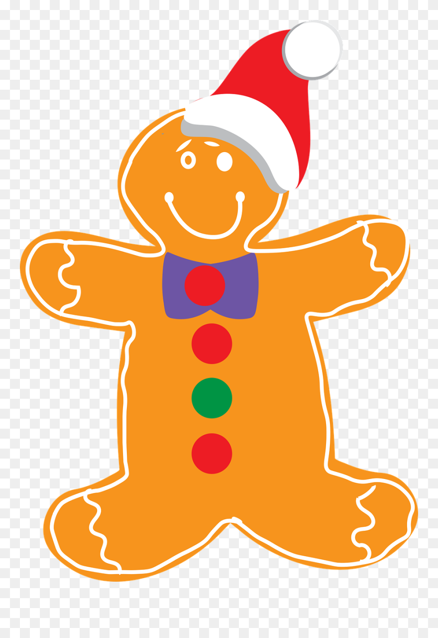 Gingerbread Man Clip Art - Png Download