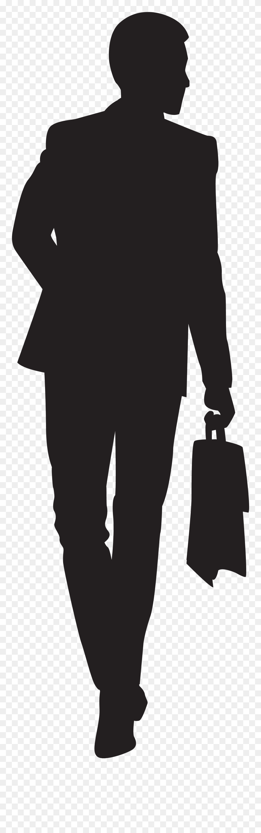 Businessman Silhouette Png Clip Transparent Png