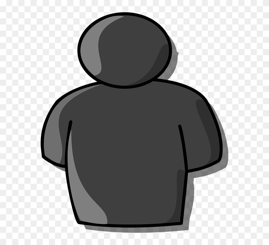 Grey Clipart Person - Person Symbol - Png Download