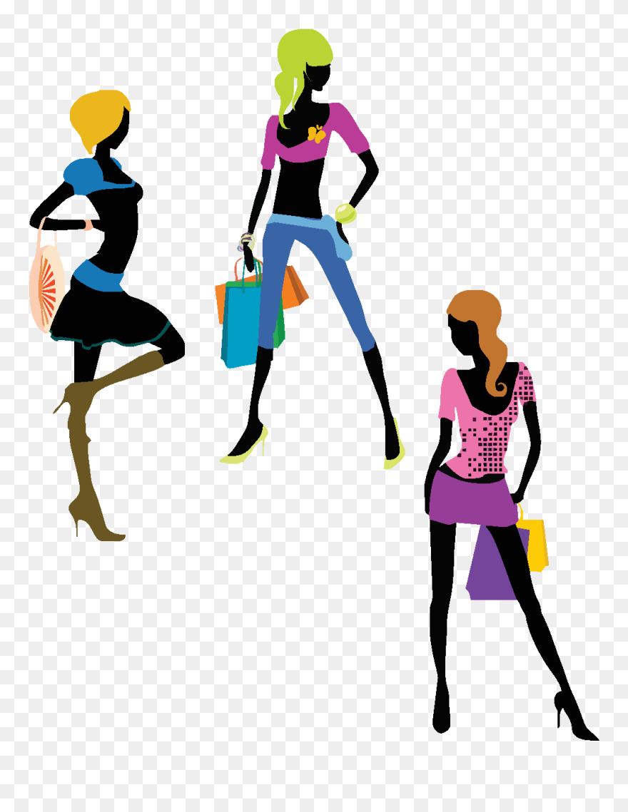 Girl Shopping Clipart Png Transparent Png