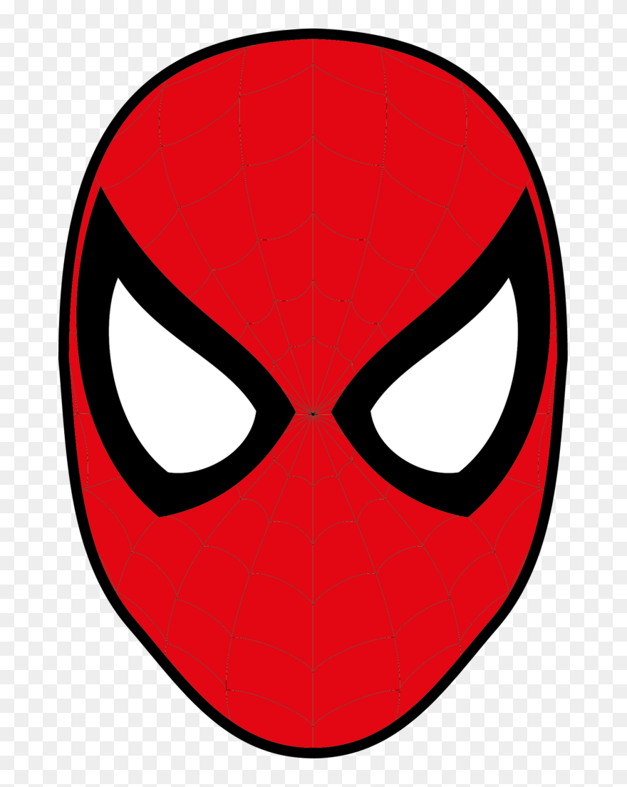 Spider Man Mask Iron Man Superhero - Spidermans Face Clipart