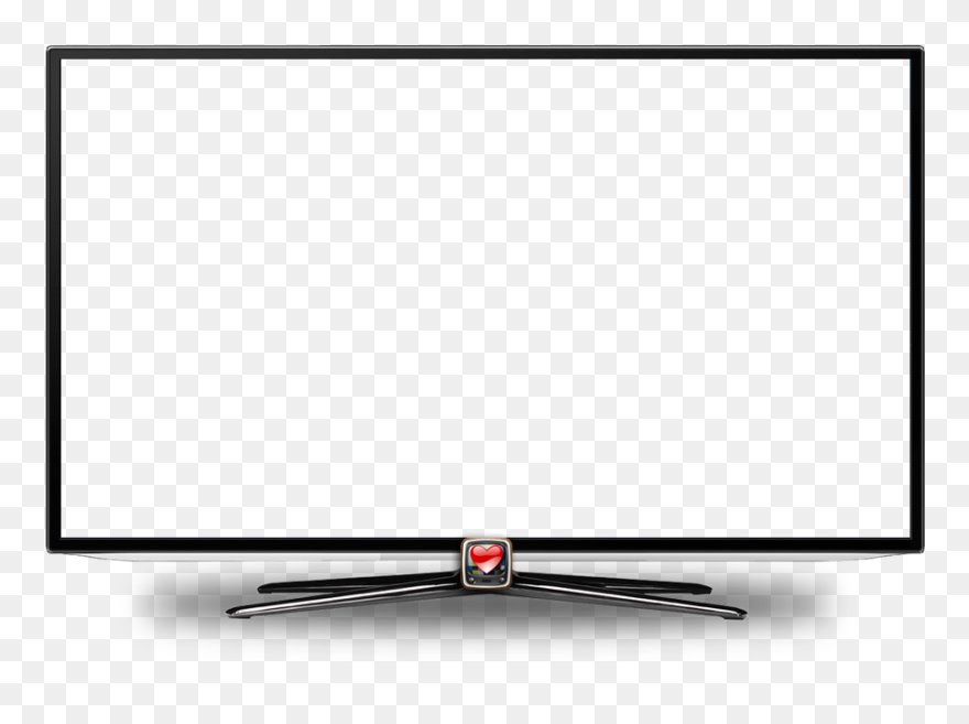 Laptop Background Clipart - Empty Tv Screen - Png Download