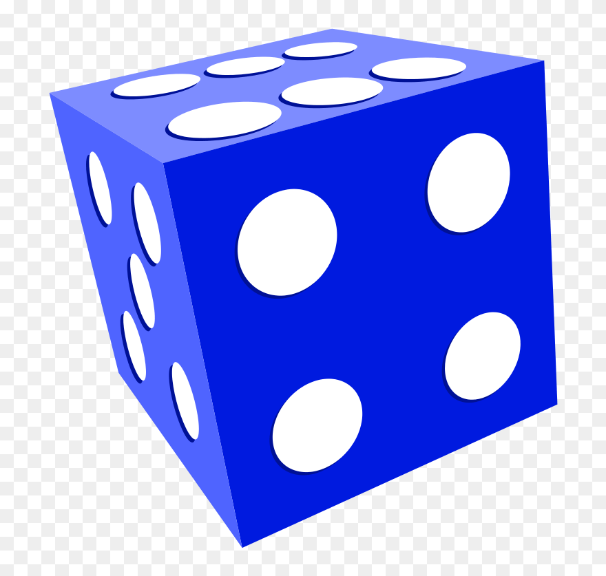 Dado Clipart Picture Transparent Library Dado Clipart - Dice Blue Png