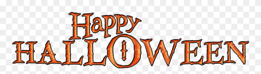 Happy Halloween Words Clipart Svg Free Stock Happy - Happy Halloween Word Png Transparent Png