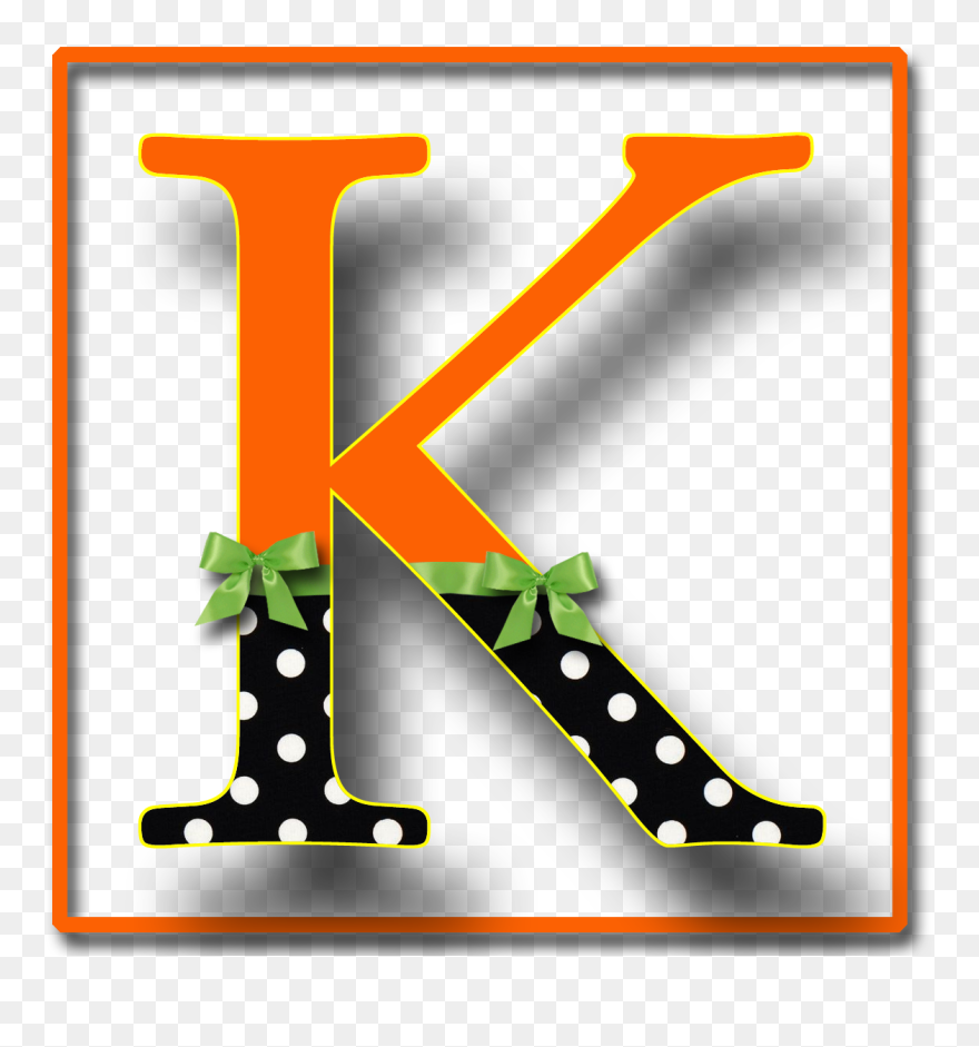 Halloween Polka Dot Alphabet Clipart - Png Download