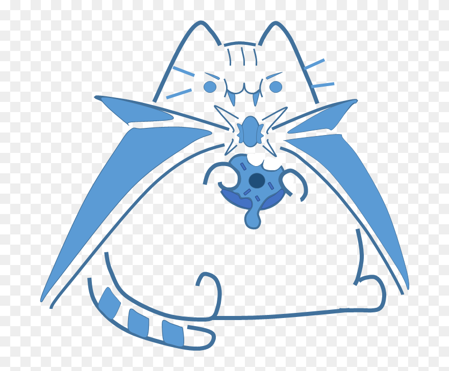 Pusheen Stencil Clipart