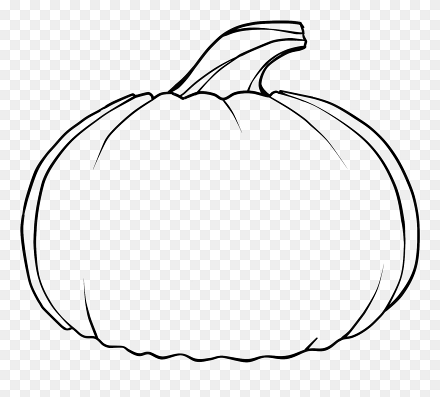 Blank Pumpkin Coloring Pages Clipart