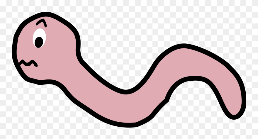 Funny Earthworm By Palomaironique - Cartoon Worm No Background Clipart