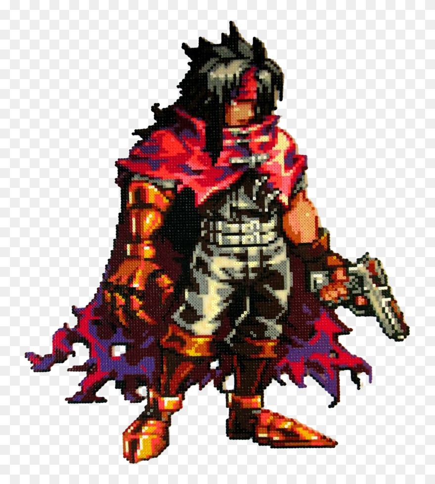 Final Fantasy Vii Remake Png Images - Vincent Valentine Pixel Art Clipart