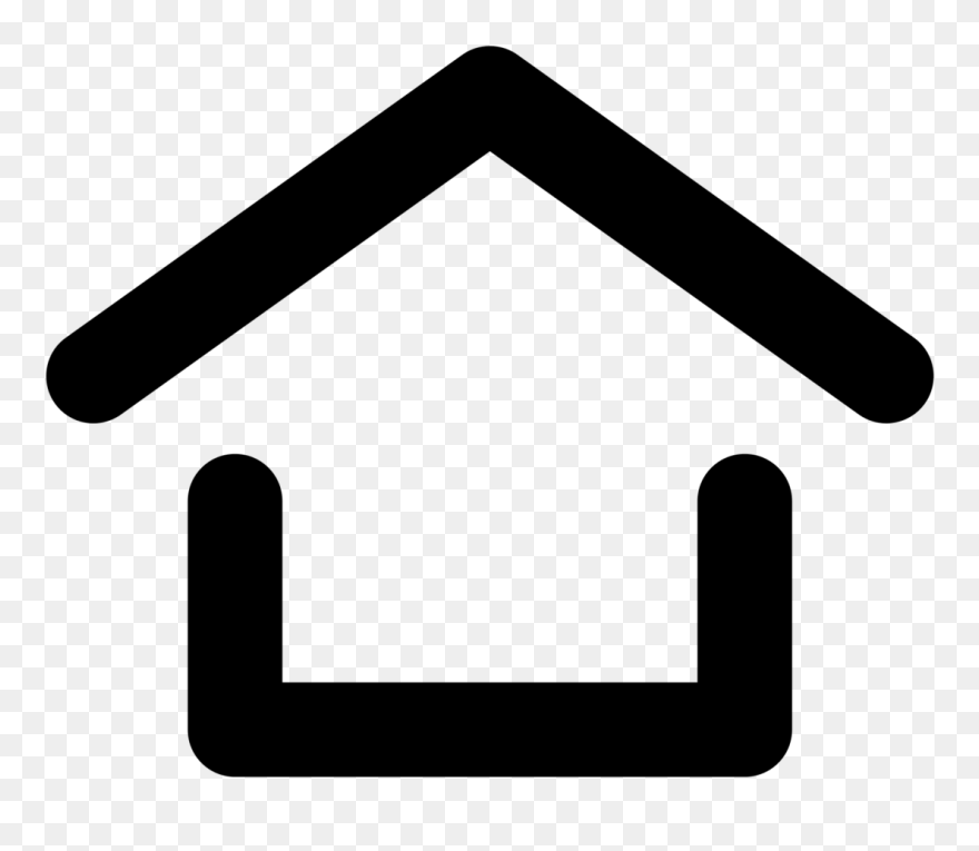 House Hallway Clipart Vector Black And White Stock - Simple Home Icon Png Transparent Png