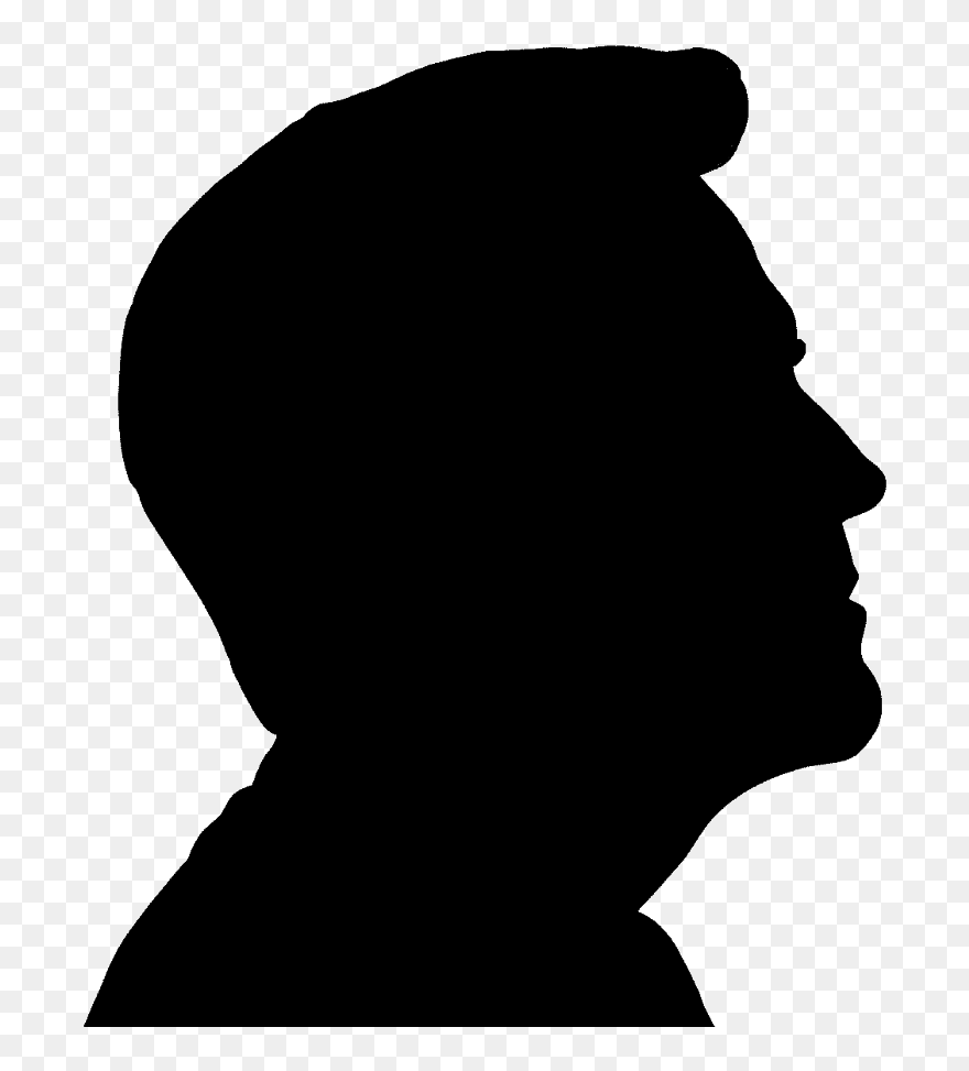 Silhouette Royalty-free Clip Art - Man Side Profile Silhouette - Png Download
