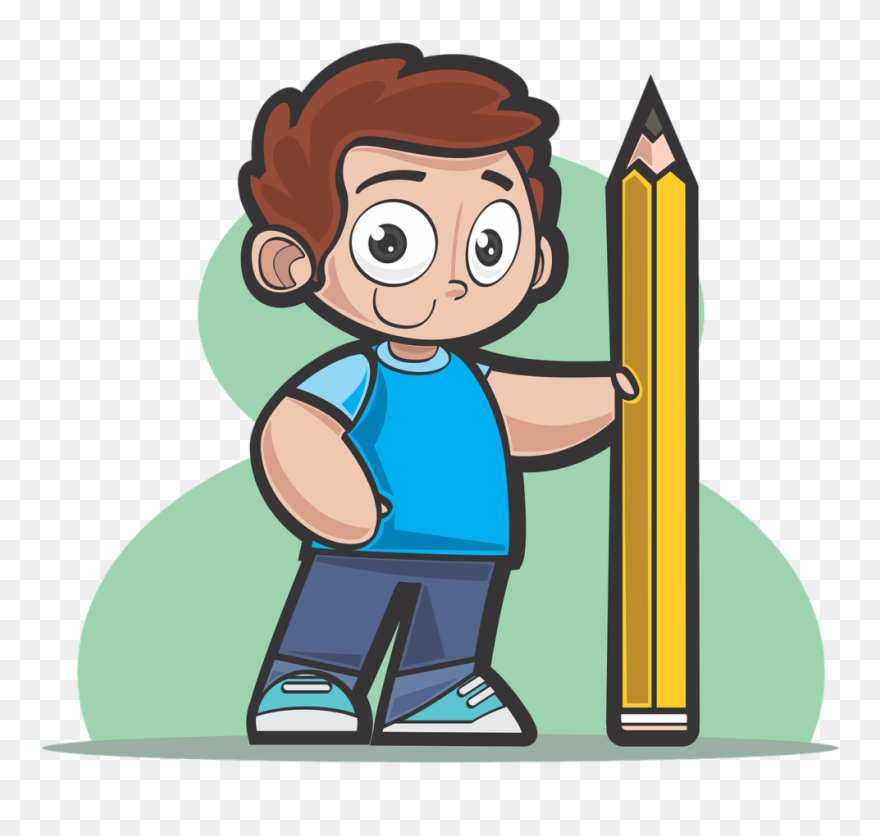Niño Con Lapiz Png Clipart