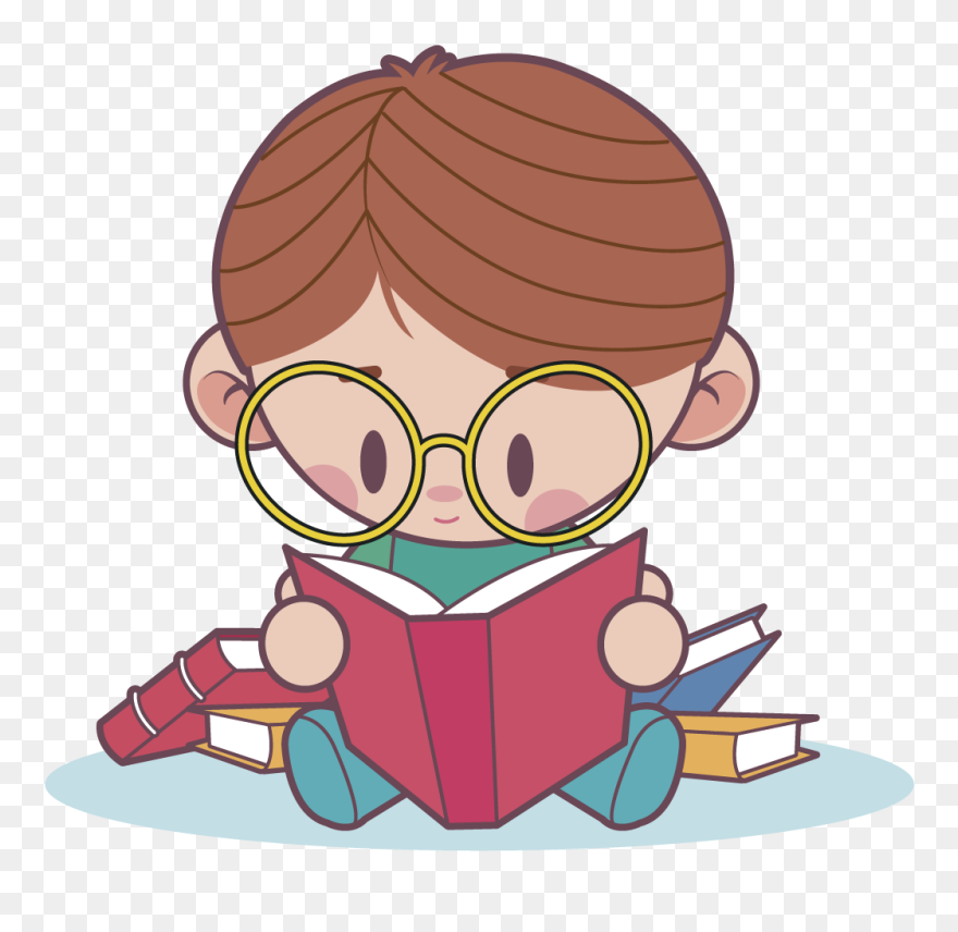 Cinque Terre - Kitap Okuyan Çocuk Clipart - Png Download