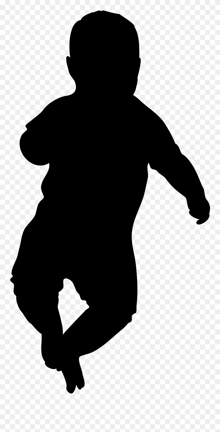 Silhouette Child Clip Art - Silhouette Of Squirrel - Png Download