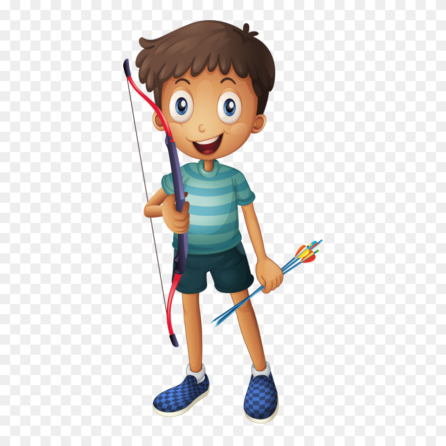 Little Kids Finish Line Caricature Free Clipart Banner - Boy With Cupcakes Clipart - Png Download